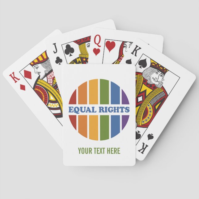 Equal Rights custom playing cards (Back)