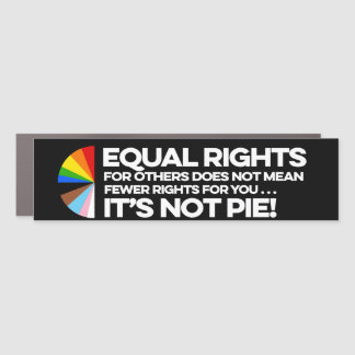Equal rights for others does not mean fewer rights car magnet