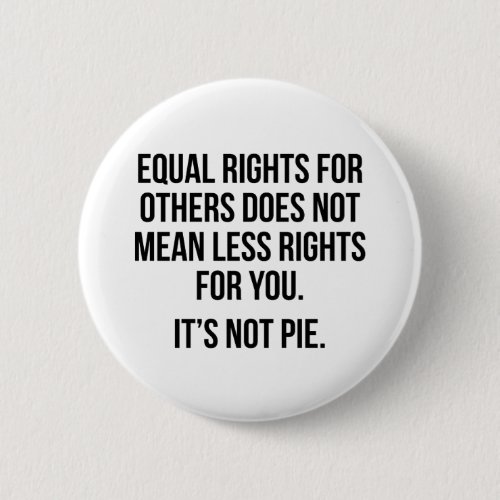 Equal rights for others does not mean less rights button