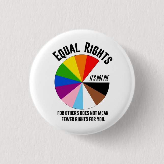 Equal Rights for Others is not Pie Button (Front)