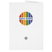 Equal Rights greeting card (Back)