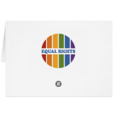 Equal Rights greeting card (Back Horizontal)