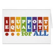 Equal Rights greeting card (Front Horizontal)