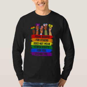 Equal Rights Lgbt Retro Fist Love It's Not A Pie T-Shirt