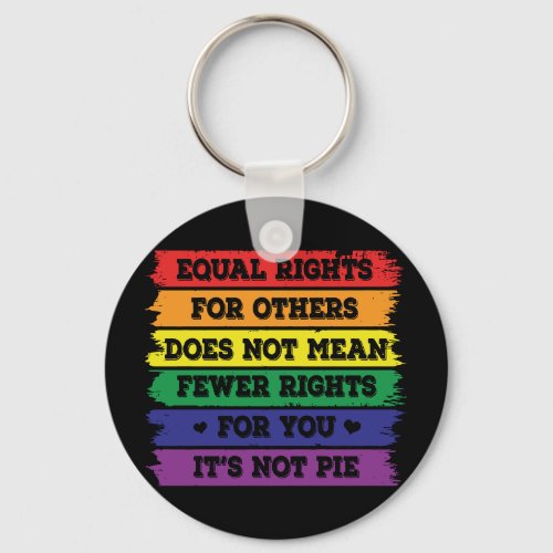 Equal Rights  LGBTQ Rights  Pride Parade  Ally Keychain