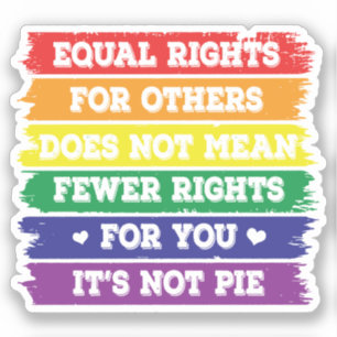 Equal Rights   LGBTQ Rights   Pride Parade   Ally Sticker