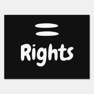 Equal Rights Logo Sign