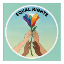 Equal Rights Rainbow Flower – Diversity and Unity