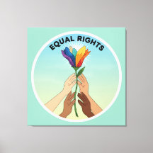 Equal Rights Rainbow Flower – Diversity and Unity
