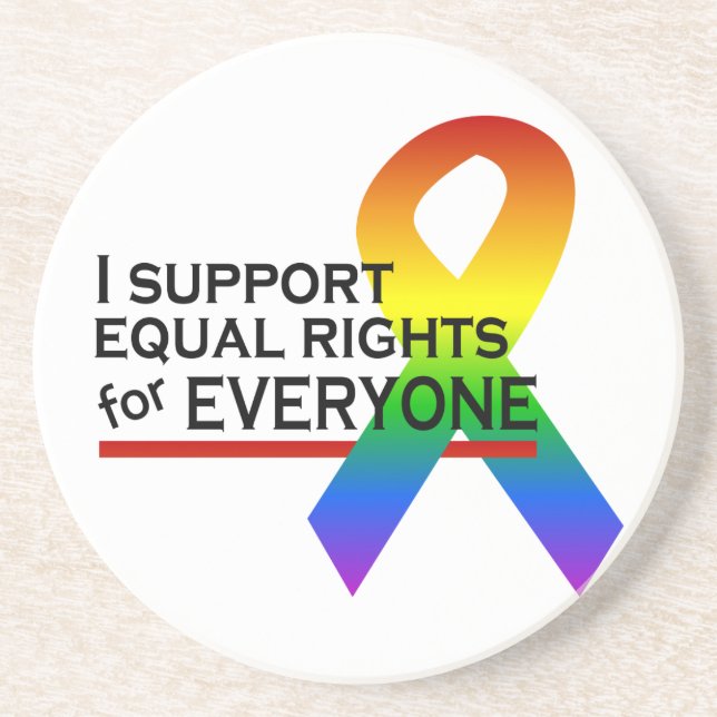 Equal Rights Supporter coaster (Front)