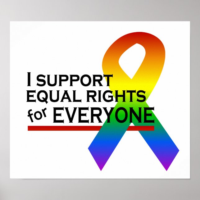Equal Rights Supporter poster (Front)