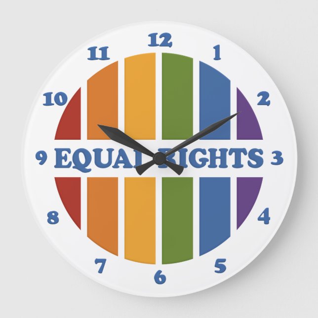 Equal Rights wall clock (Front)
