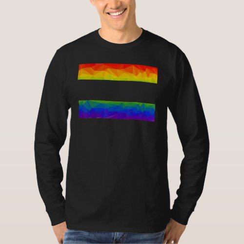 Equal Sign Equality Lgbtq Rainbow Flag Gay Pride A T_Shirt