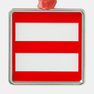 Equal Sign Metal Ornament