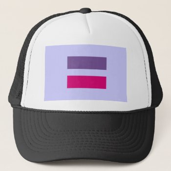 Equal Sign Symbol Marriage Equality Gay Bisexual Trucker Hat by tony4urban at Zazzle