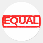 Equal Stamp Classic Round Sticker
