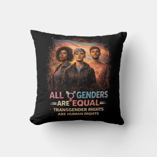 Equal Under Every Flag Throw Pillow