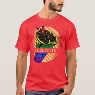 EQUALI-TEA Boba Fan Funny Bubble Tea Premium  T-Shirt