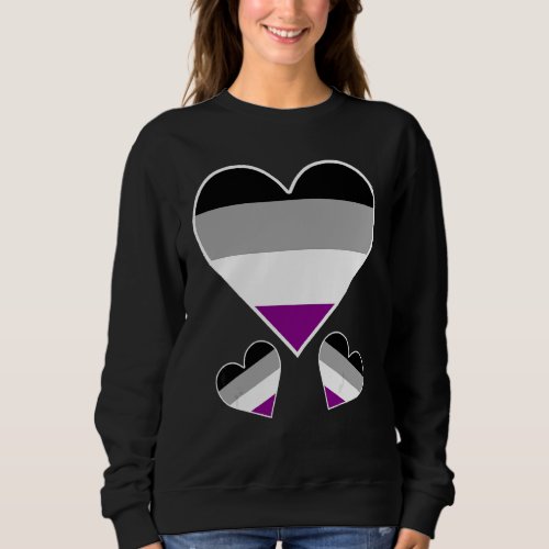 Equality Asexual Flag Heart Ace Pride Month Lgbt A Sweatshirt