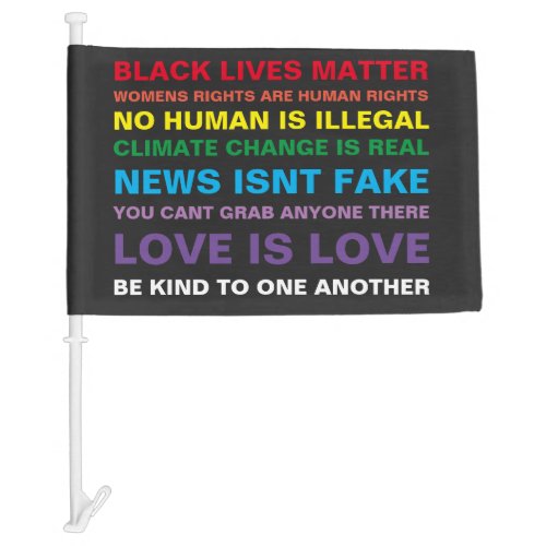 equality  black lives matter pride car flag