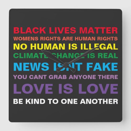 equality  black lives matter pride clock