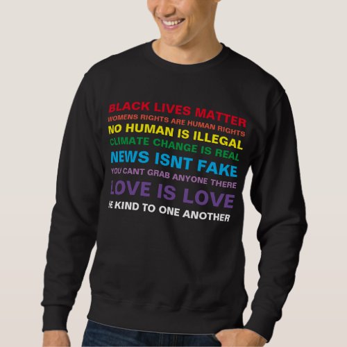 equality  black lives matter pride sweatshirt