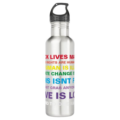 equality  black lives matter pride water bottle