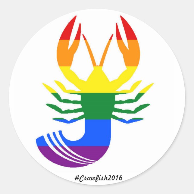 Equality Crawfish Classic Round Sticker (Front)