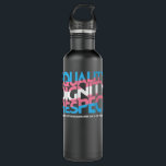 Equality Dignity Respect Pride Transgender Day Of  Stainless Steel Water Bottle<br><div class="desc">Equality Dignity Respect Pride Transgender Day Of Visibility</div>
