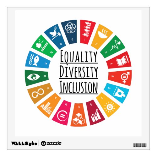 Equality Diversity Inclusion Wall Decal