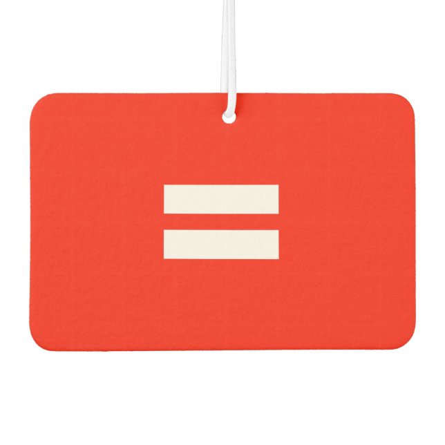 Equality Flag Car Air Freshener (Front)