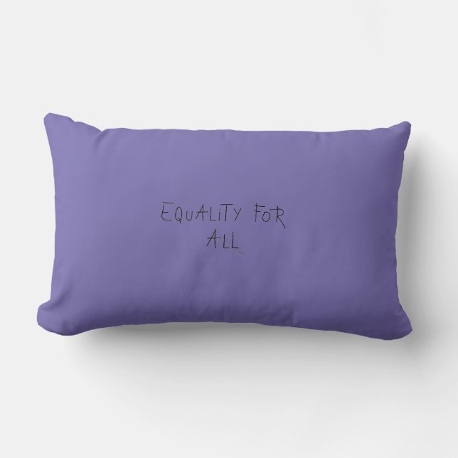 Equality for All, Home Decor, Modern Lumbar Pillow (Front)