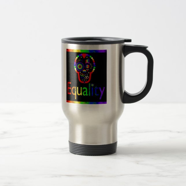 Equality for everyone - Even the dead Travel Mug (Right)