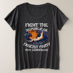 EQUALITY FW FV HG FREEDOM LIBERTY VOTE ELECTION X PLUS SIZE T-Shirt