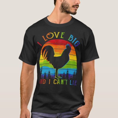 Equality Gay Pride Rainbow LGBTQ I Love Big  I Ca T_Shirt