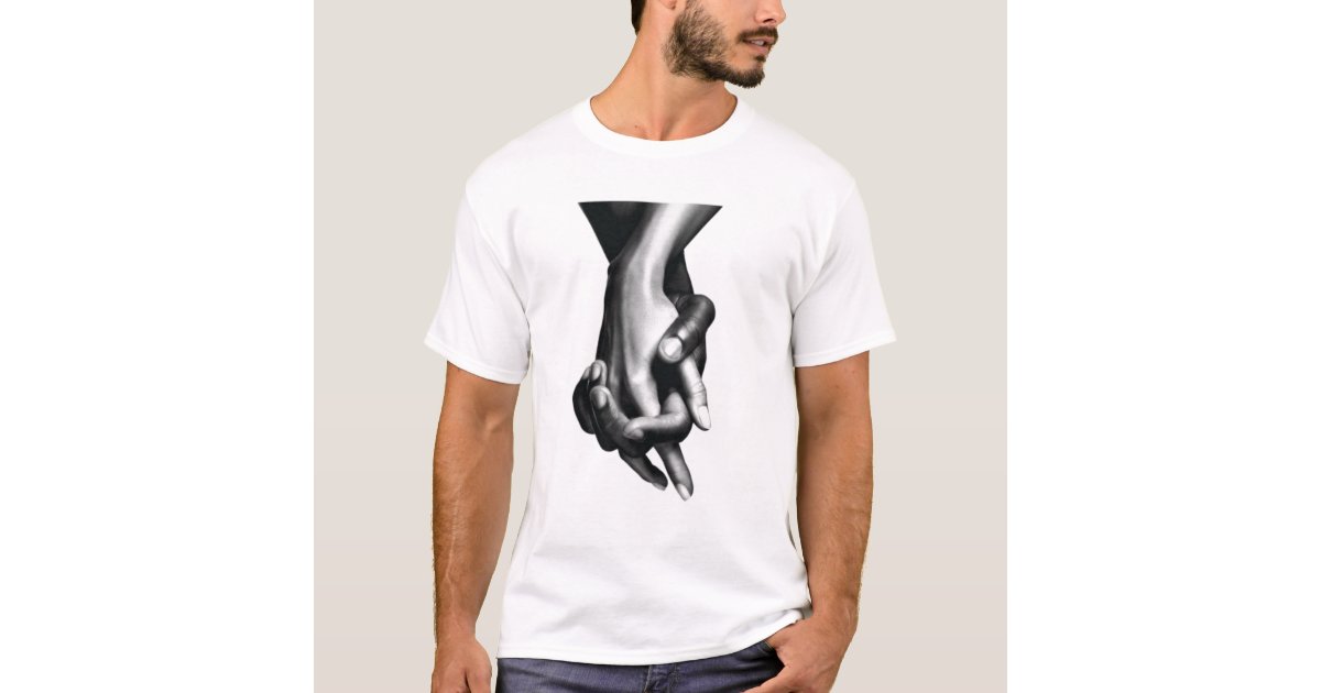 EQUALITY HOLDING HANDS LOVE BLM T-Shirt | Zazzle
