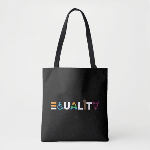 Equality Human Equal Rights LGBTQ Unity Pride Tote Bag
