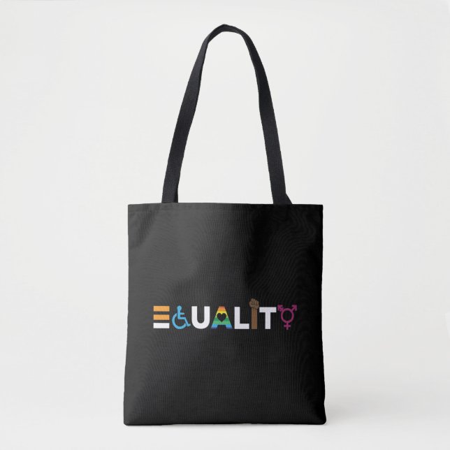 Equality Human Equal Rights LGBTQ Unity Pride Tote Bag (Front)