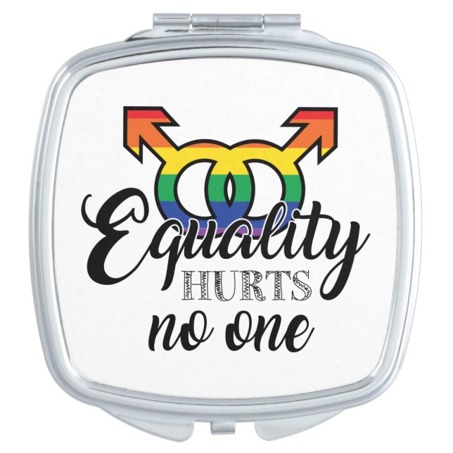Equality Hurts No One   Compact Mirror (Front)