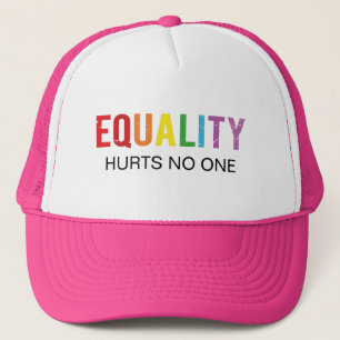 Equality Hurts No One Human Rights Rainbow Pride Trucker Hat