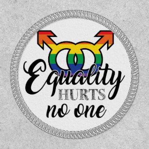 Equality Hurts No One Iron On Patch