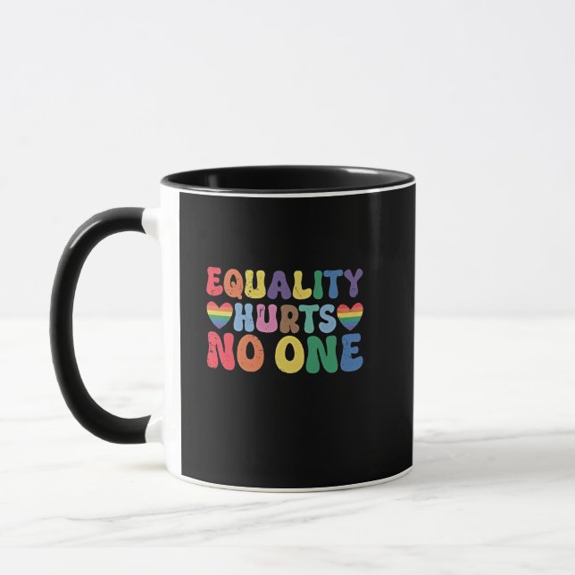 Equality Hurts No One LGBT Human Right  Mug (Left)