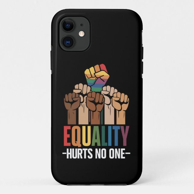 Equality Hurts No One LGBTQ Pride Human Rights Case-Mate iPhone Case (Back)