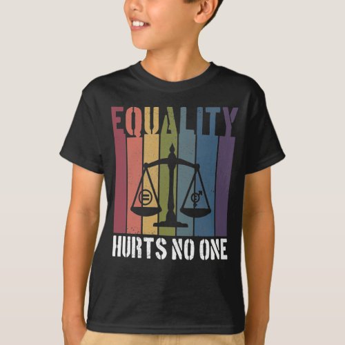 Equality Hurts No One Patriotic LGBTQ Pride Rights T_Shirt