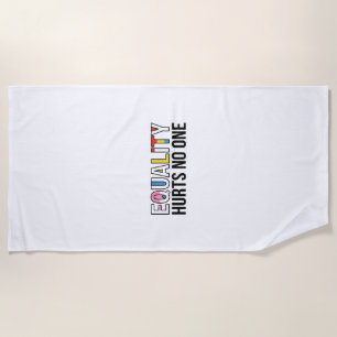 Equality Hurts No One Vintage Pride Shirt Design_1 Beach Towel