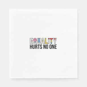 Equality Hurts No One Vintage Pride Shirt Design_1 Napkins