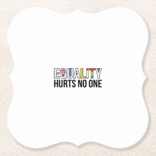 Equality Hurts No One Vintage Pride Shirt Design_1 Paper Coaster