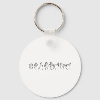 EQUALITY IN SIGN LANGUAGE -.png Keychain