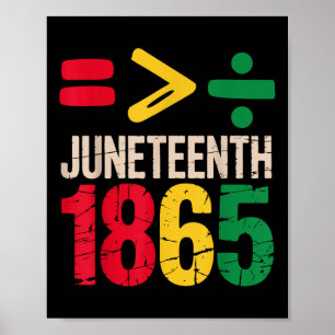 Equality Is Greater Juneteenth 1865 Freedom Day Wo Poster