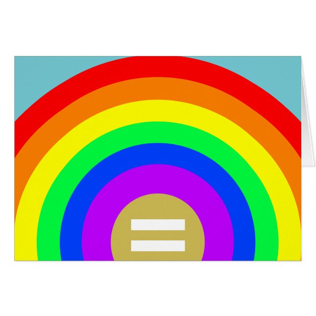 EQUALITY IS THE GOLD UNDER THE RAINBOW CARDS (Front Horizontal)